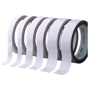 得力双面胶高粘度强力固定不留痕儿童手工手帐双面棉纸胶带学生用diy胶带纸无痕大卷双面贴胶布手撕胶宽透明