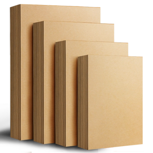 A4牛皮硬纸板A3儿童手工厚牛皮纸板A2模型硬板纸硬卡纸垫板隔板硬壳精装封面diy制作相框画画包装硬卡板壳板