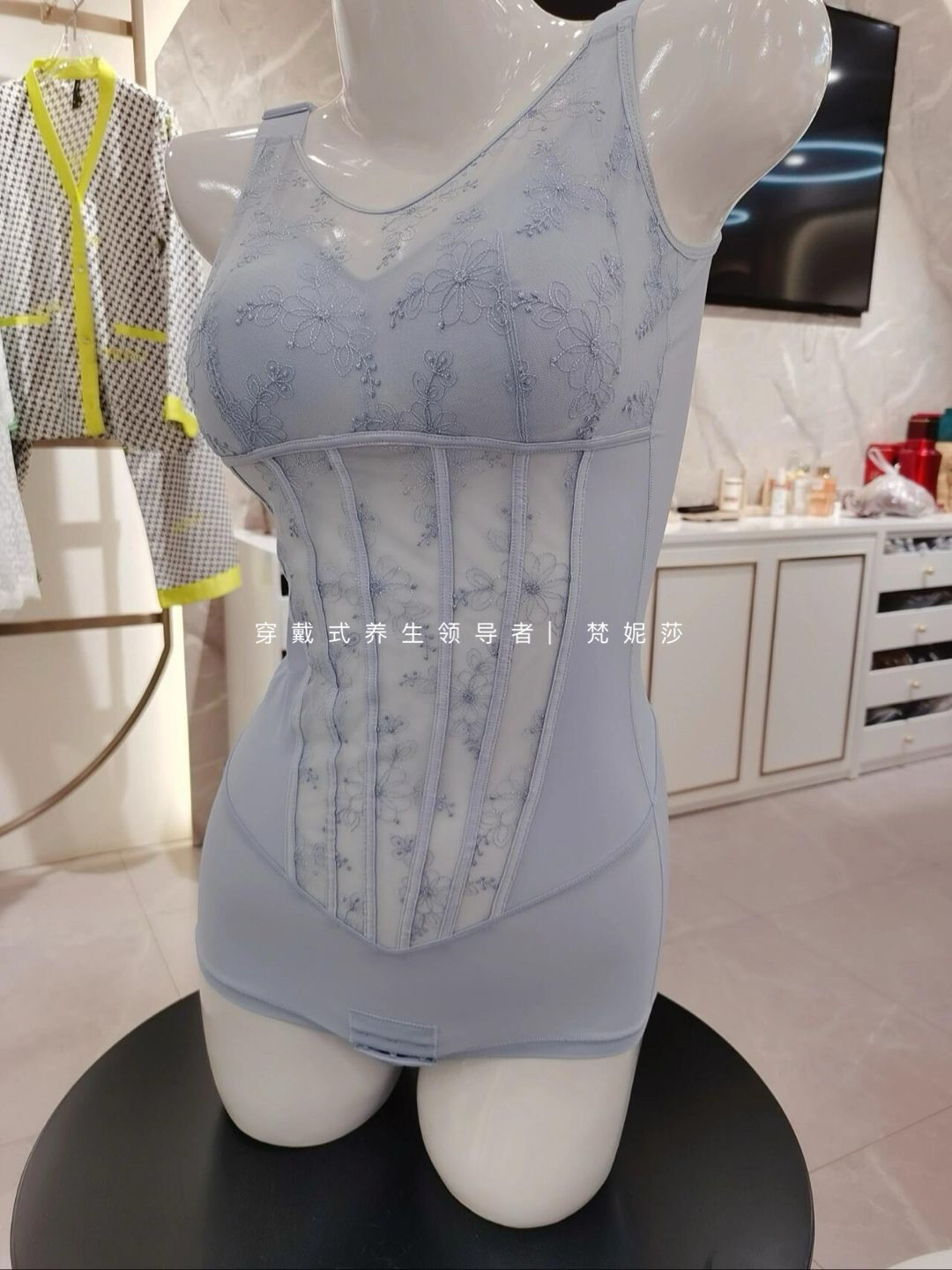 收腹收胃内衣女收副乳长款美体收腰连体塑身衣免穿文胸一体背心夏