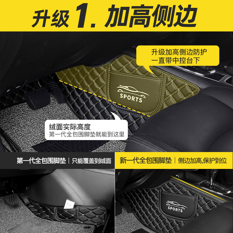 乔氏于丰田卡罗拉凯美瑞威驰雷凌亚洲龙rav4全大包围汽车脚垫