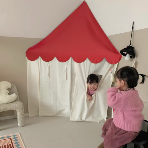韩国INS儿童帐篷游戏屋宝宝小房子秘密基地读书角墙角装饰玩具屋