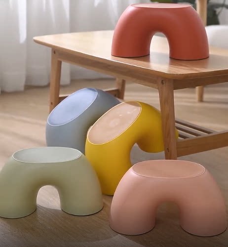 北欧彩虹凳宝宝矮凳塑料小板凳
