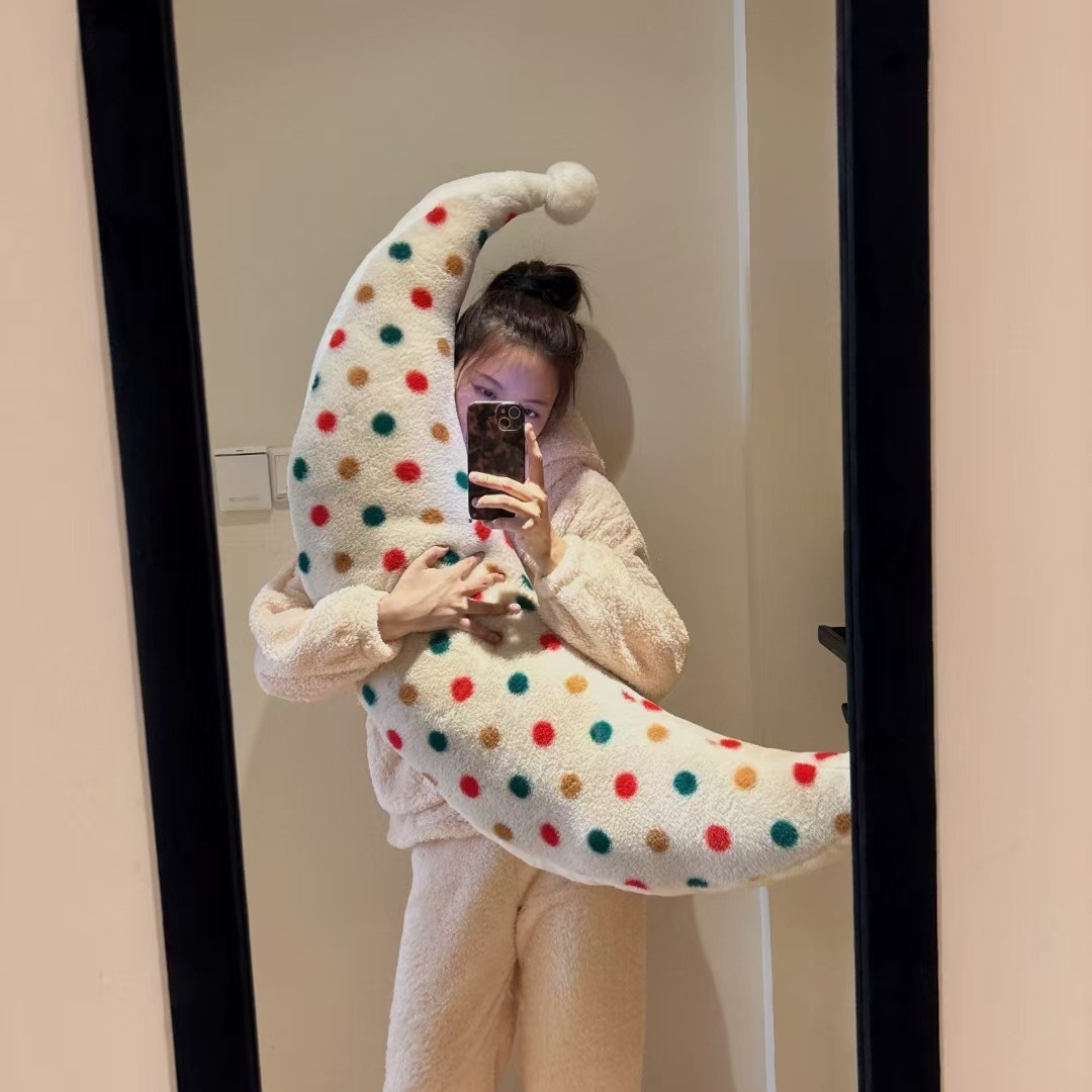 月亮抱枕沙发榻榻米靠垫床头枕