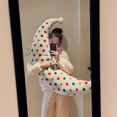 月亮抱枕沙发榻榻米靠垫床头枕