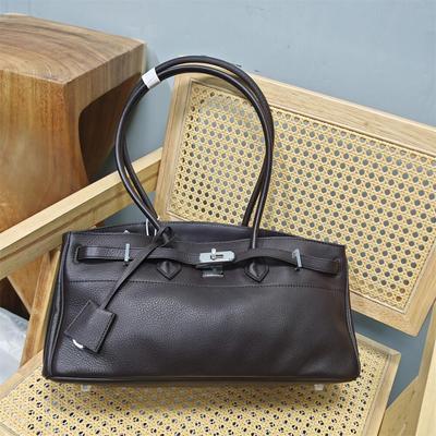 复古铂金凯丽进口软皮休闲女大包