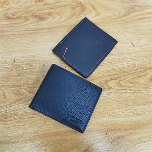 头层牛皮票夹横款搭界硬币包瑞士高端品牌青年真皮瑕疵男士钱包小