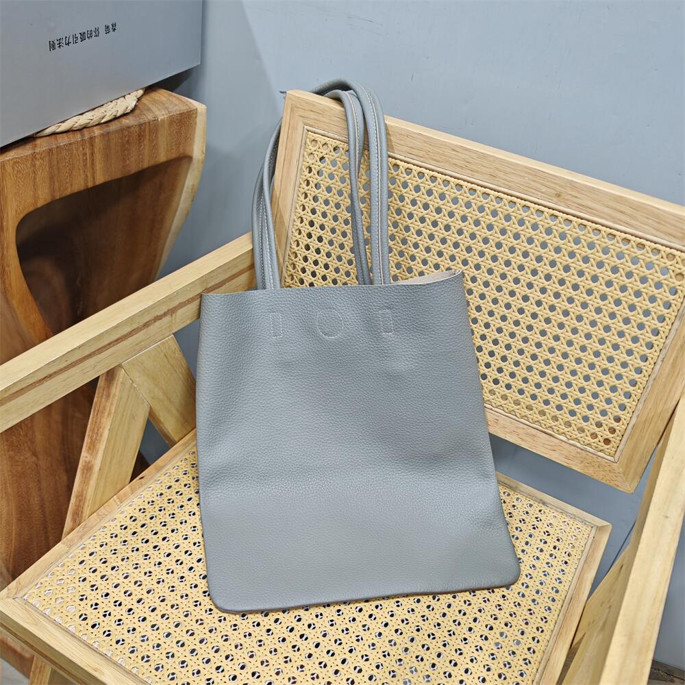 百搭简约真皮手提单肩大包女士包