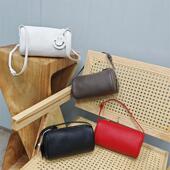 头层牛皮自然摔2025新款 真皮女包软皮手提包单肩斜挎包枕头女小包