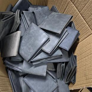 外贸出口清仓大甩卖钱包男瑕疵灰尘真皮头层牛皮特价 处理男零钱包