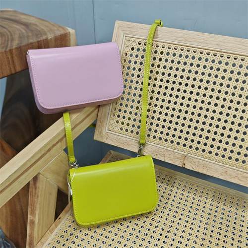 小方包品牌清货亮皮单肩牛皮包