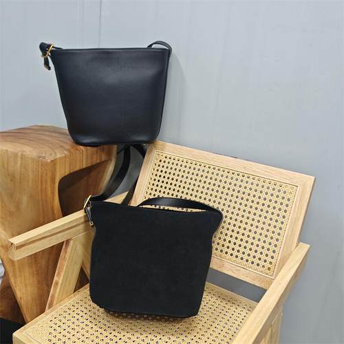 专柜清货真皮水桶新款反绒女大包