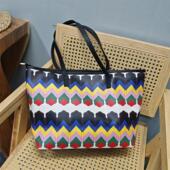 进口头层牛皮外贸出口清仓大甩卖购物袋大容量真皮拼色手提女大包