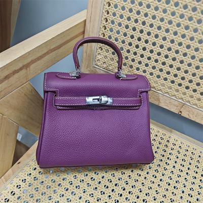 莉凯利凯丽铂金真皮斜挎手提女包