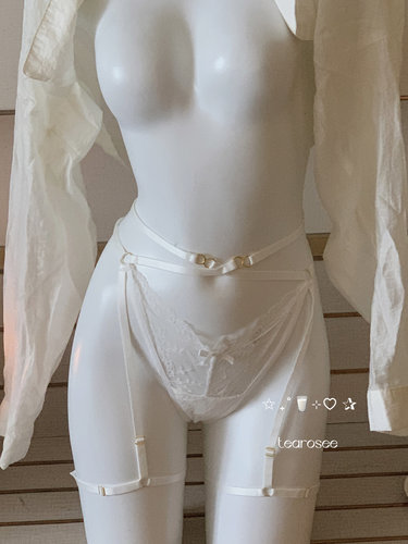 tearosee  爱的束缚 欧美性感吊带退环情调丁字裤内裤蕾丝纯欲