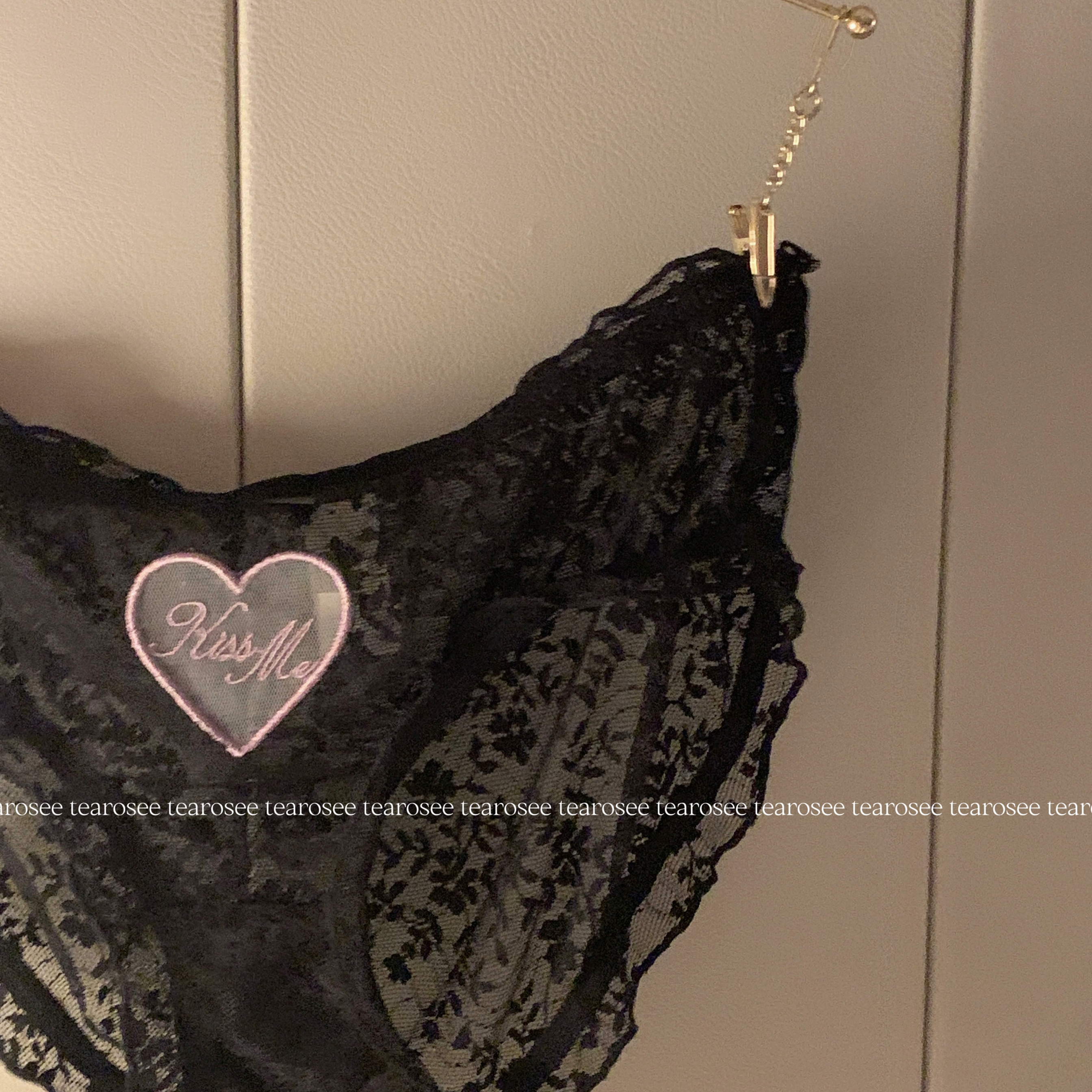 tearosee 恋曲1988 蕾丝贴布刺绣低腰纯欲少女性感内裤三角裤