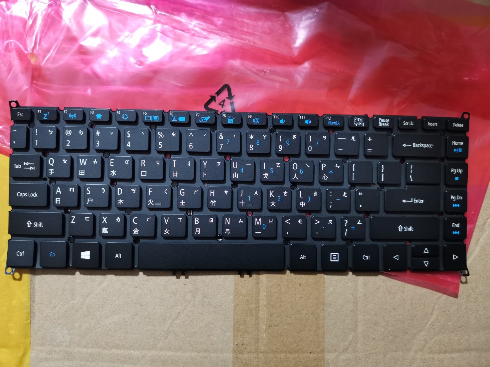 ACER宏碁SV4P-A83BWL NKI141S06P 9070073BKA01 繁体中文注音键盘
