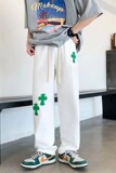 十字架卫裤男宽松直筒美式高街拖地休闲长裤子A561P32，男装休闲裤，星座1116-2
