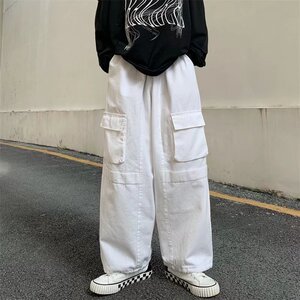 男秋冬直筒宽松休闲裤工装裤K716P35,冬天七分裤裙能搭配紧身裤吗图片