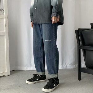 男秋冬直筒韩版牛仔裤K8911P35图片