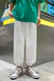 休闲裤子男高街ins潮牌宽松直筒长卫裤男华夫格运动裤E65P33，男装休闲裤，星座1116-2