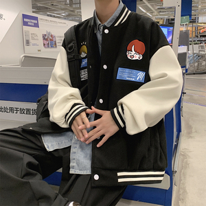男秋季新款夹克拼色外套W1043P58图片