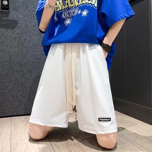 休闲短裤男士夏季薄款潮牌宽松外穿潮流速干五分裤子KW04P22图片