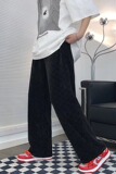 直筒休闲裤男阔腿长裤2023年新款ins潮绿色裤子K2203P32，男装休闲裤，星座1116-2