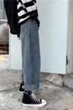 牛仔裤男新款港风直筒宽松长裤潮牌痞帅炸街裤子C12P36，男装牛仔裤，星座1116-2