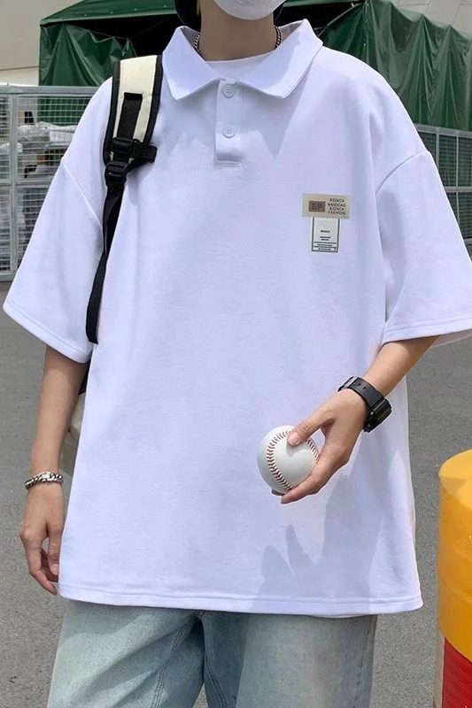 翻领polo衫短袖T恤男潮牌夏季韩版潮流宽松休闲上衣服LT377P30,男装Polo衫,星座1116-2
