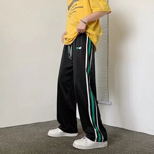 裤子男设计感小众百搭男裤潮牌炸街高级感直筒休闲裤M233P30