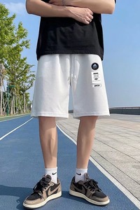 潮流短裤男休闲裤时尚宽松型潮夏季日系青春流行直筒运动裤R03P20