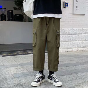 男士工装裤子休闲裤直筒纯棉大码裤子,防晒衣应搭配什么裤子图片