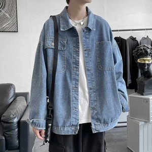 男秋款牛仔外套休闲夹克韩版百搭JK015P55图片