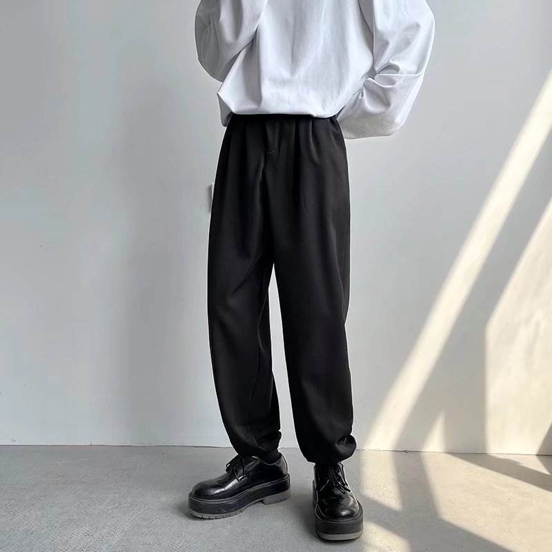 裤子夏款修身束脚裤韩版潮流百搭男生休闲长裤运动卫裤K441P35,男装休闲裤,星座1116-2
