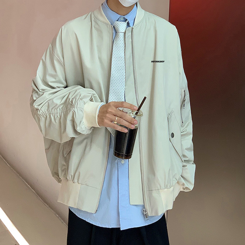 飞行员夹克外套男秋季潮牌ins超火宽松上衣J62P65,男装夹克,星座1116-2