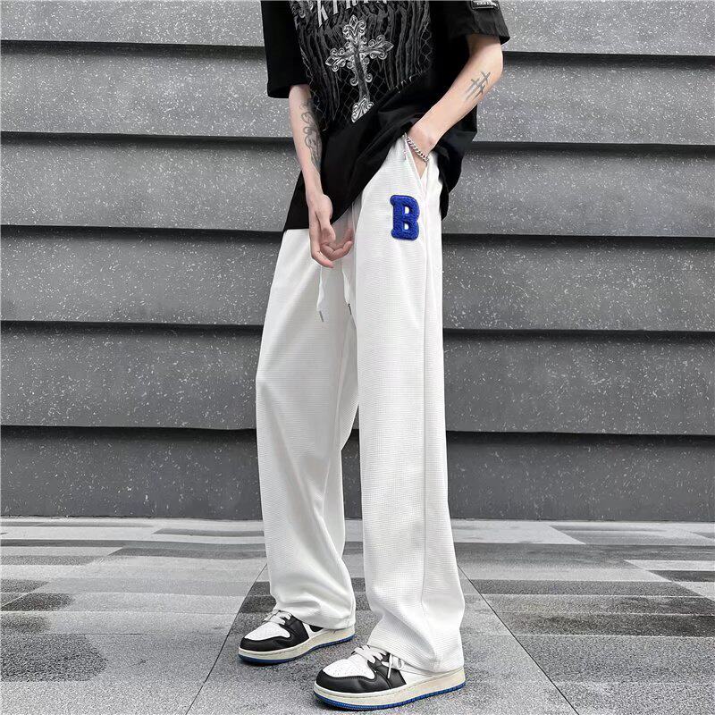 休闲裤男网红炸街卫裤潮牌ins港风中性风运动裤B401P32，男装休闲裤，星座1116-2