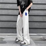 休闲裤男网红炸街卫裤潮牌ins港风中性风运动裤B401P32，男装休闲裤，星座1116-2