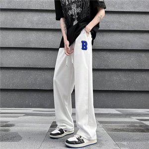 休闲裤男网红炸街卫裤潮牌ins港风中性风运动裤B401P32图片