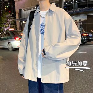男秋冬新款加厚衬衫夹克WY25常规45加绒P50图片