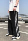 美式ins炸街条纹运动裤男直筒宽松垂感休闲裤子卫裤KC707P37，男装休闲裤，星座1116-2