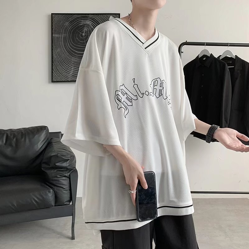 冰丝网眼高街棒球服T恤CT220P30图片