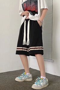 夏季网红外穿短裤男休闲宽松五分裤薄款中裤子潮流大裤衩X536P28图片