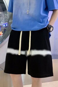 短裤男夏季潮流冰丝五分裤直筒沙滩中裤运动休闲裤男WD08P25图片
