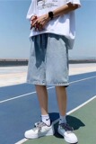 夏季微弹ins五分裤日系牛仔裤D3007P35，男装牛仔裤，星座1116-2