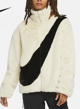 Nike/耐克正品BIG SWOOSH 貂绒保暖女子运动外套CU6558-238