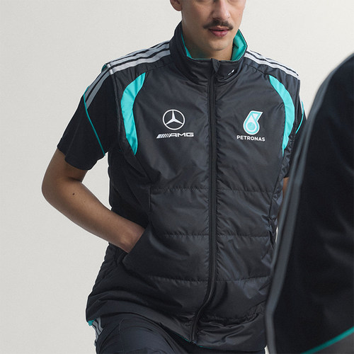 Adidas/阿迪达斯正品新款男黑蓝绿色保暖经典棉马甲背心KE5476