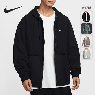 休闲拉链开襟连帽外套HV1085 Nike Swoosh男士 Solo 063 耐克正品