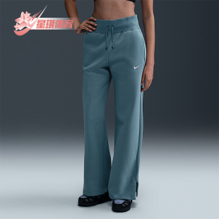 DQ5615 Sportswear女士休闲抓绒高腰运动长裤 006 耐克正品 Nike