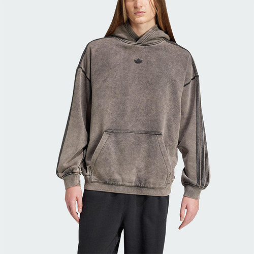 Adidas/阿迪达斯正品三叶草男士针织连帽卫衣套头卫衣JD0245