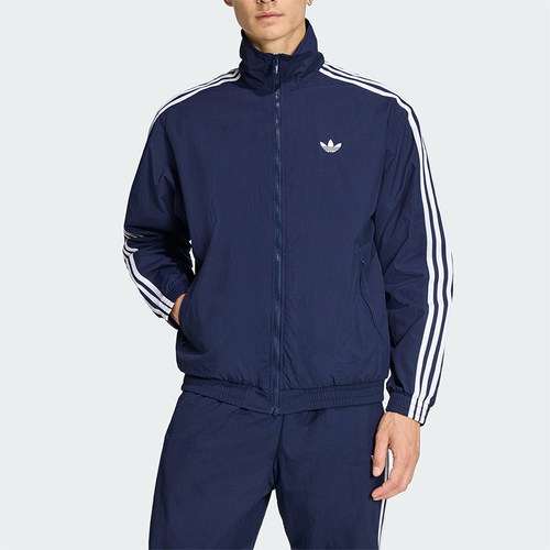 Adidas/阿迪达斯正品三叶草男士日常足球风立领夹克外套KE1365